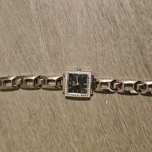 Citizen Quartz Women’s Watch – Silver Tone w/ Crys Women's Watch with Black Dial